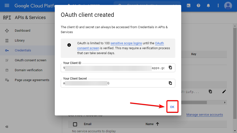 Setting Up Google Sheets Connection