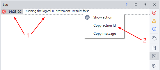 How to get an action id
